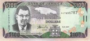 Jamaika 100 Dollar 2007 p84c